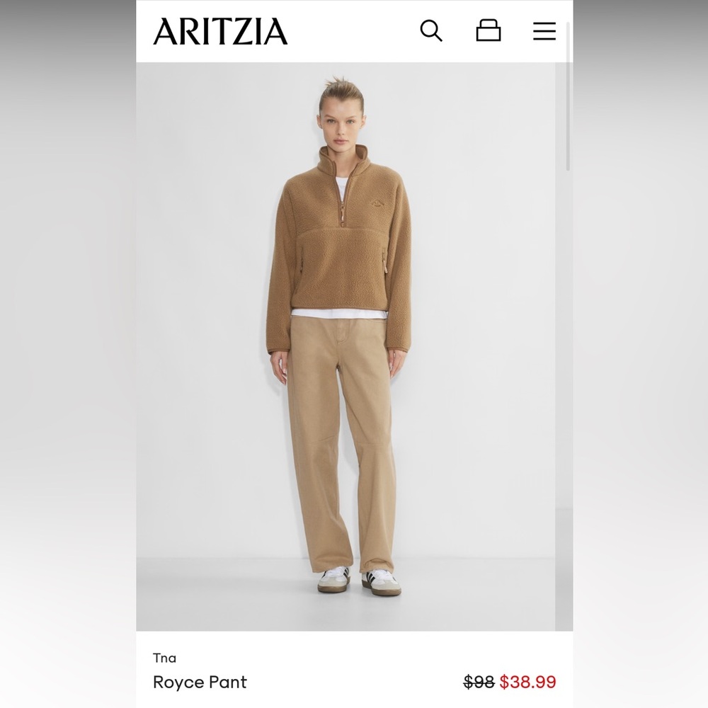 Aritzia TNA Royce Pant size0